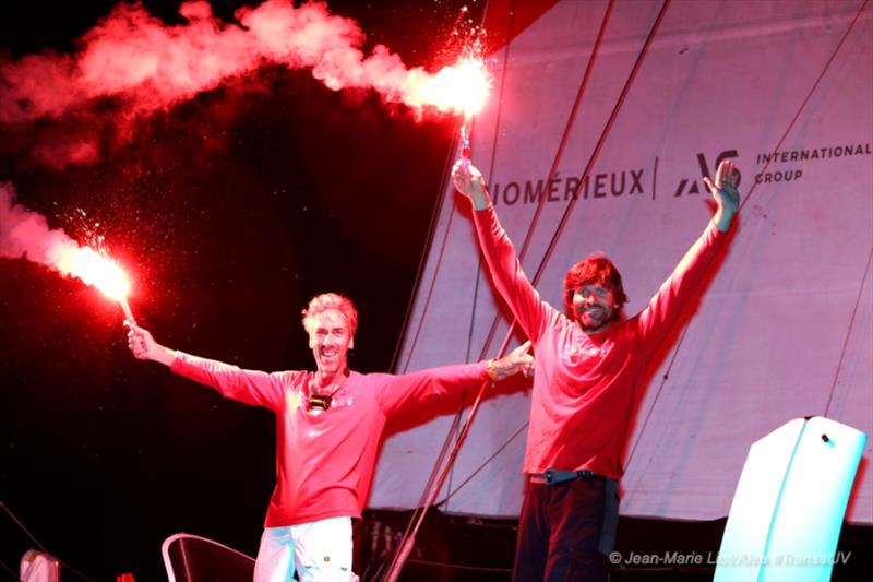 Groupe GCA – Mille et un sourires wins the Transat Jacque Vabre Multi 50 class photo copyright Jean-Marie Liot / Alea / Transat Jacque Vabre taken at  and featuring the Multi 50 class