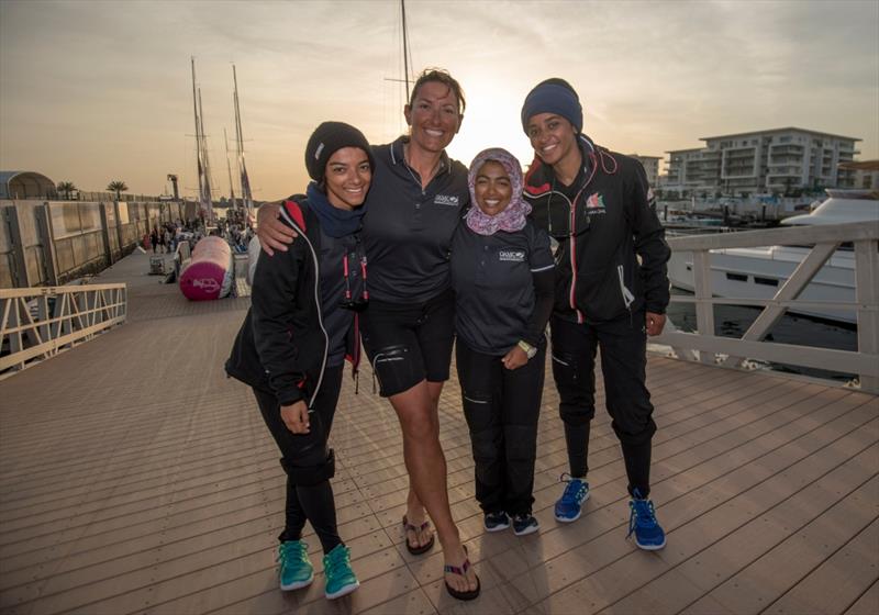 Dee Caffari leads all female crew on German boat DB Schenker in EFG Sailing Arabia - The Tour 2017 - photo © Lloyd Images