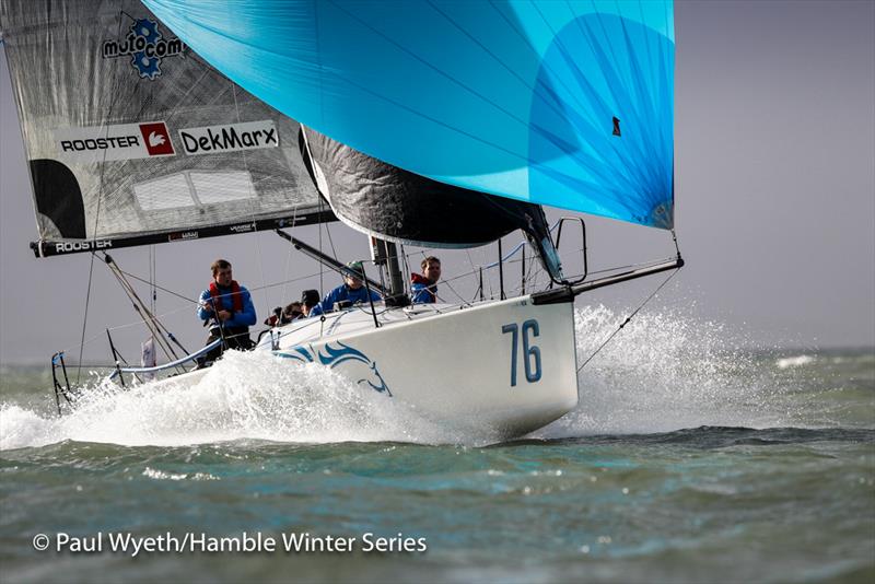 Pegasus DekMarx on week 8 of HYS Hamble Winter Series photo copyright Paul Wyeth / www.pwpictures.com taken at Hamble River Sailing Club and featuring the Farr 30 class