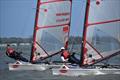 Paul Newman (2nd overall, on left) congratulates his brother, Jon Newman, for winning the 2022 Australian Musto Skiff Nationals © Brendan Markey