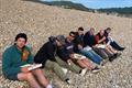 Post racing fish and chips - Musto Skiff fleet at the WPNSA Skiff Open &copy; Steve Robson