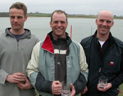 Prizewinners at the Rutland Musto Skiff open photo copyright Martin Hollingshead taken at Rutland Sailing Club and featuring the Musto Skiff class