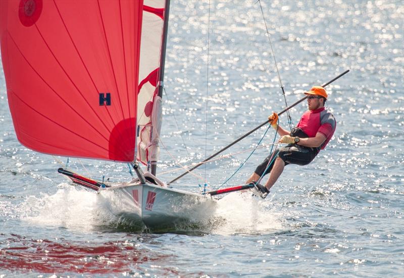Musto Skiff sailor Dylan Noble in action at last year's Birkett photo copyright Tim Olin / www.olinphoto.co.uk taken at Ullswater Yacht Club and featuring the Musto Skiff class
