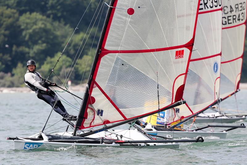 Travemünder Woche day 7 photo copyright Christian Beeck / www.segel-bilder.de taken at Lübecker Yacht Club and featuring the Musto Skiff class