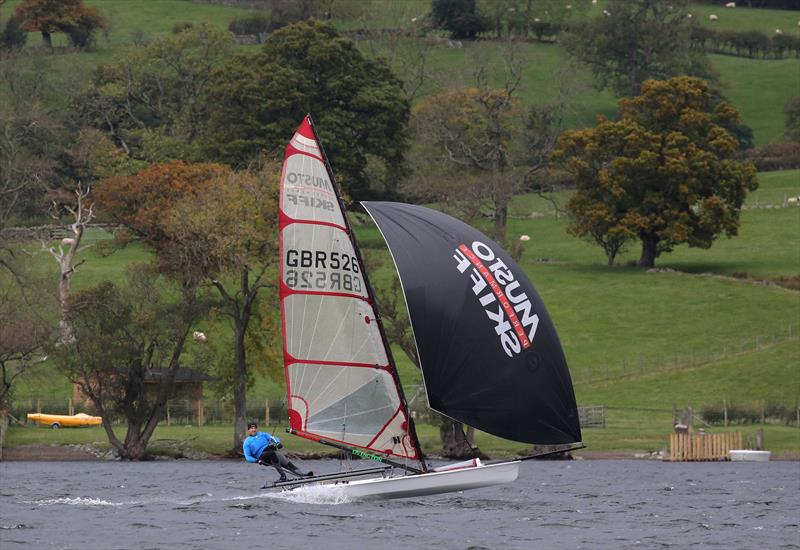 Ullswater Asymmetric Weekend ACH winner Jono Shelley photo copyright Tim Olin / www.olinphoto.co.uk taken at Ullswater Yacht Club and featuring the Musto Skiff class