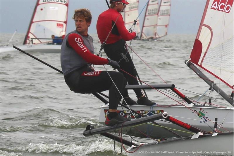 Rick Peacok during the 2019 Musto Skiff Worlds - photo © WatersportTV
