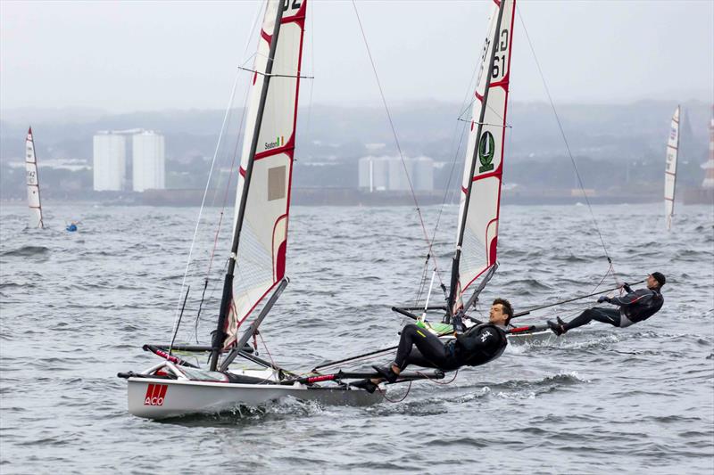 Ryan Seaton on day 3 of the Noble Marine UK Musto Skiff National Championships at Sunderland - photo © Tim Olin / www.olinphoto.co.uk