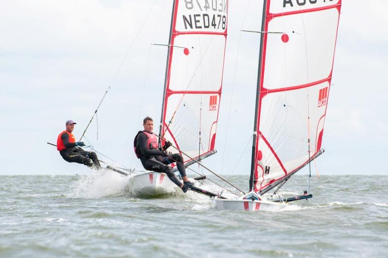Final day - ACO 10th MUSTO Skiff World Championship 2019 photo copyright Watersport-TV taken at Royal Yacht Club Hollandia and featuring the Musto Skiff class