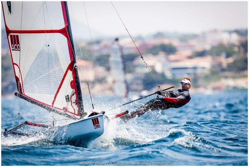 Andy Tarboton - ACO 8th MUSTO Skiff World Championship 2017 - photo © Bernardi­ Bibiloni