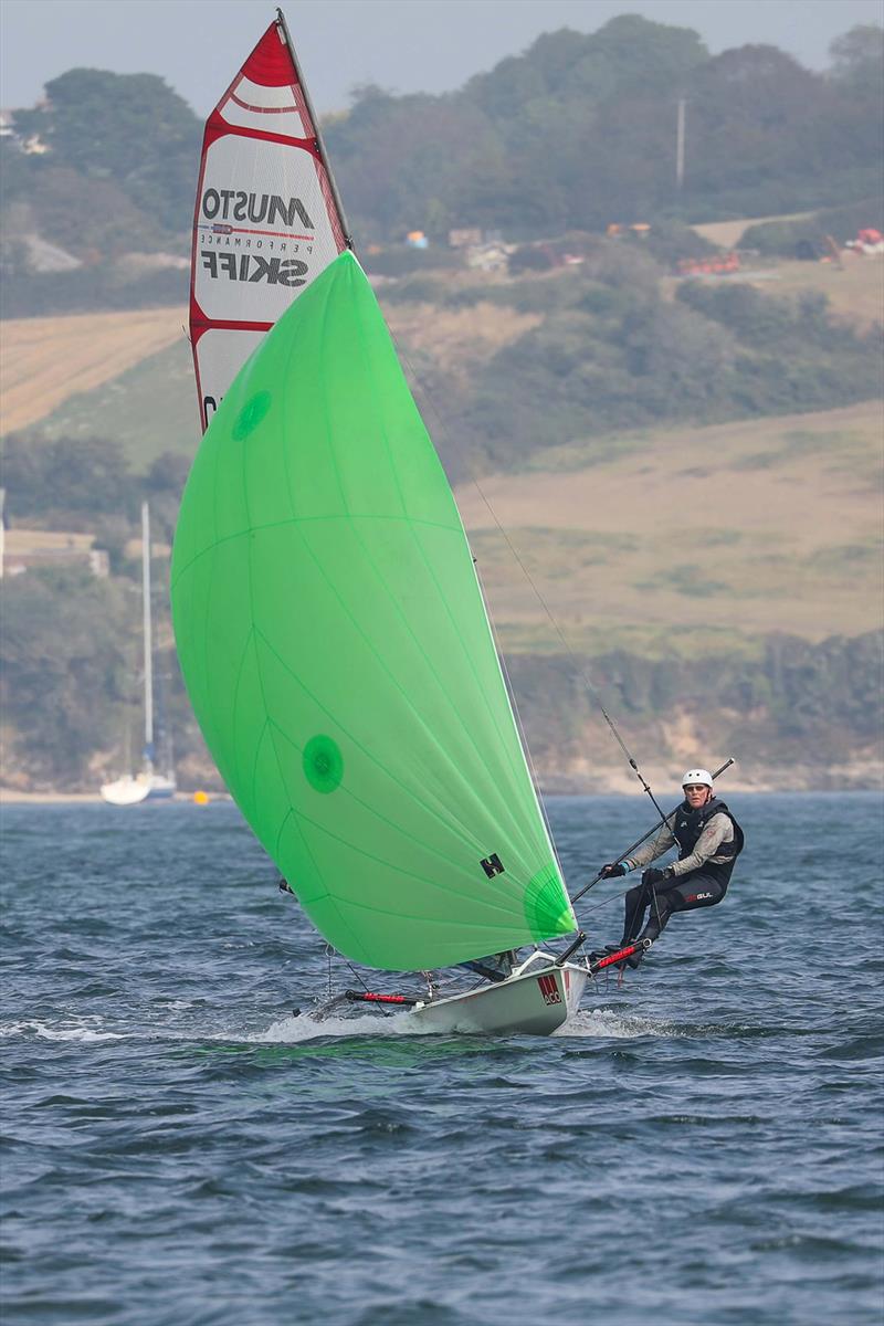 Nigel Wallbank - Turbo Asymmetric Open 2021 photo copyright Ian Symonds taken at Restronguet Sailing Club and featuring the Musto Skiff class
