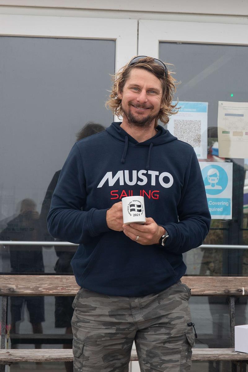 Winner Andy Tarboton - Turbo Asymmetric Open 2021 photo copyright Ian Symonds taken at Restronguet Sailing Club and featuring the Musto Skiff class