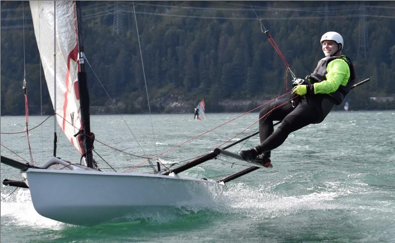 German sailor Gilbert Brietzke photo copyright Michael Frock taken at  and featuring the Musto Skiff class