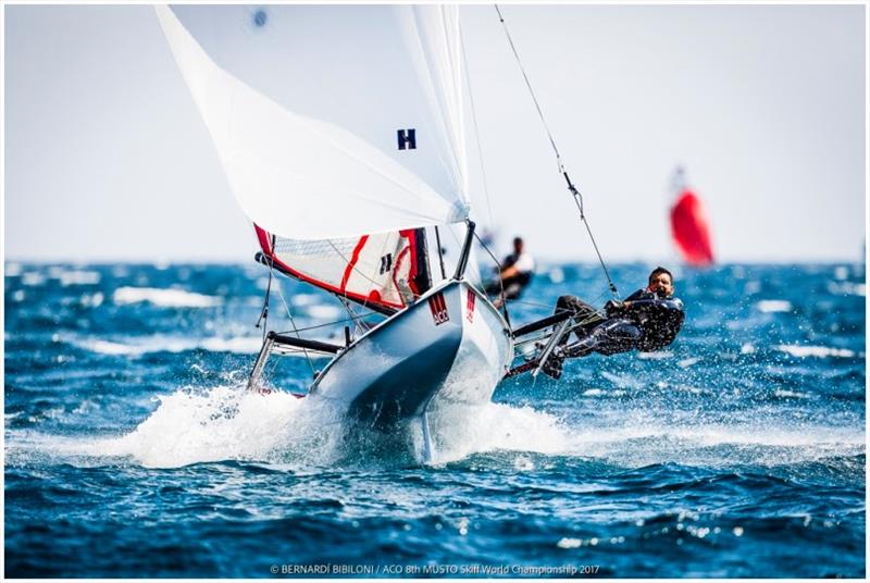 Musto at Palma photo copyright Bernardi Bibiloni taken at Club Nàutic S'Arenal and featuring the Musto Skiff class