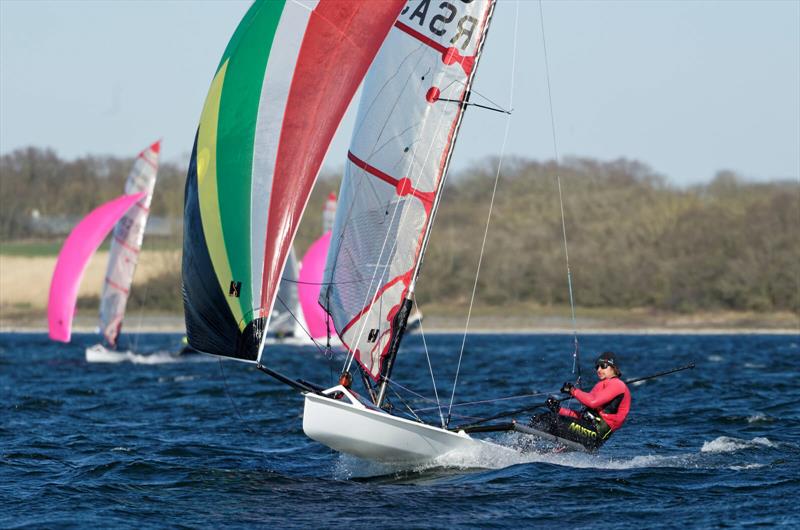 Andy Tarboton in the Musto Skiffs during the Ovington Inlands at Grafham photo copyright Paul Sanwell / OPP taken at Grafham Water Sailing Club and featuring the Musto Skiff class