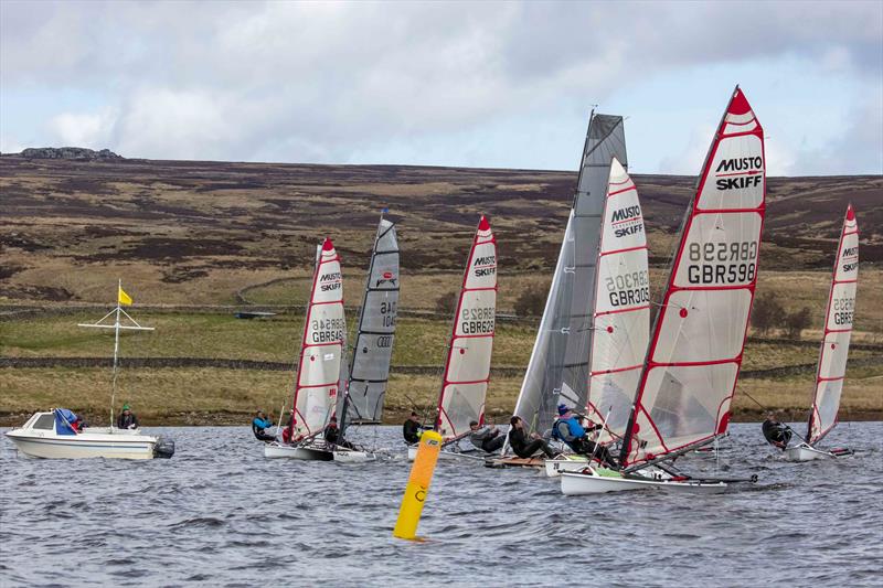 Yorkshire Dales Northern & Scottish Skiff Open 2022  photo copyright Tim Olin / www.olinphoto.co.uk taken at Yorkshire Dales Sailing Club and featuring the Musto Skiff class