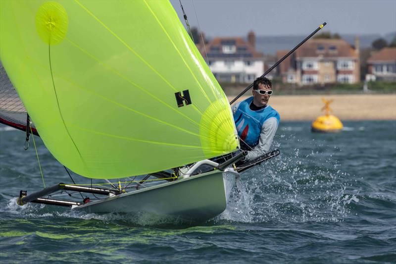 Dan Vincent in the Musto Skiff class during the Stokes Bay Skiff Open - photo © Tim Olin / www.olinphoto.co.uk