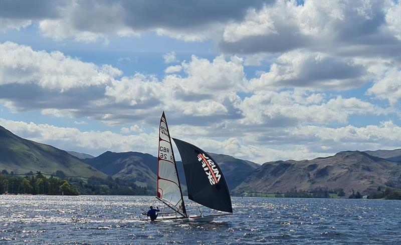 Ullswater Daffodil Regatta Musto Skiff winner Jono Shelley photo copyright Graham Donkin taken at Ullswater Yacht Club and featuring the Musto Skiff class