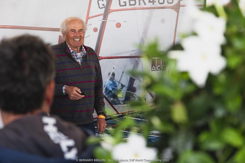 Dr Joachim Happrecht on day 1 of the ACO 11th Musto Skiff Worlds at Kiel Week - photo © Bernardí Bibiloni / www.bernardibibiloni.com