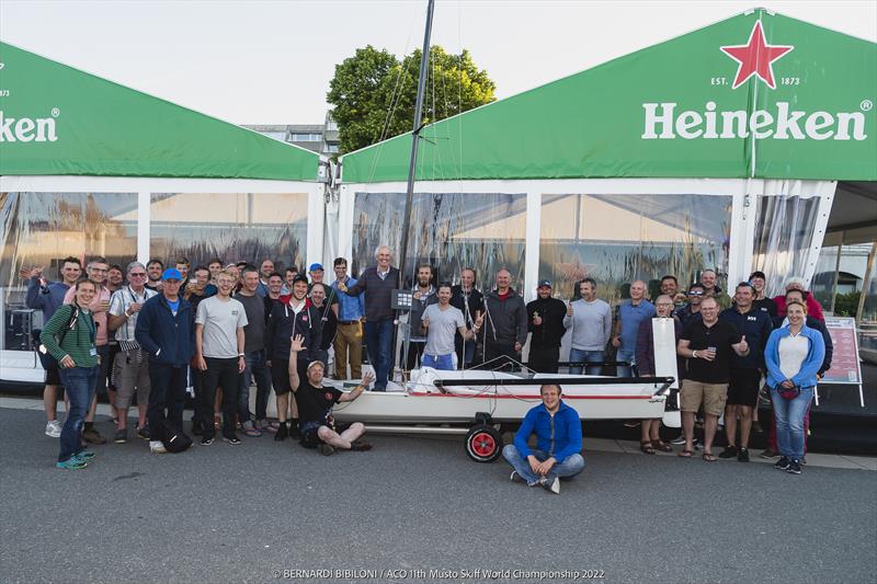 Prototype Musto Skiff ahead of the ACO 11th Musto Skiff Worlds at Kiel Week photo copyright Bernardí Bibiloni / www.bernardibibiloni.com taken at Kieler Yacht Club and featuring the Musto Skiff class