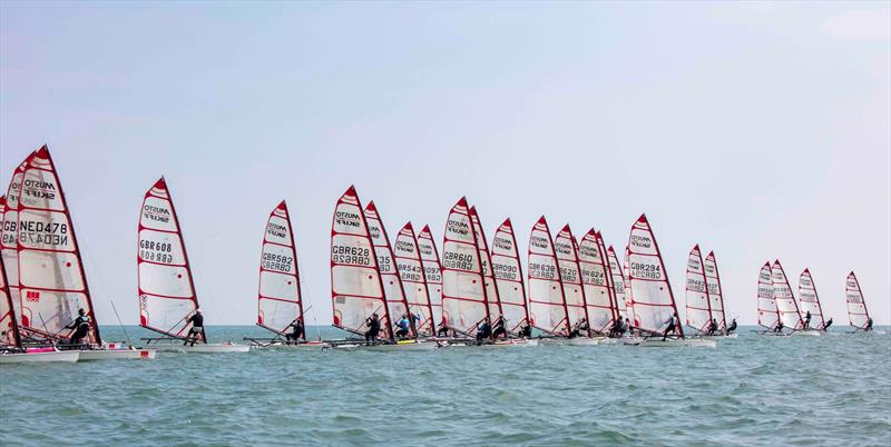 Noble Marine 2022 UK Musto Skiff National Championship day 3 photo copyright Tim Olin / www.olinphoto.co.uk taken at Eastbourne Sovereign Sailing Club and featuring the Musto Skiff class