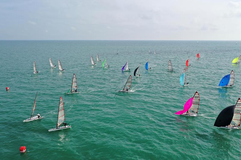 Noble Marine 2022 UK Musto Skiff National Championship day 3 photo copyright Ben Gosling-Davis taken at Eastbourne Sovereign Sailing Club and featuring the Musto Skiff class