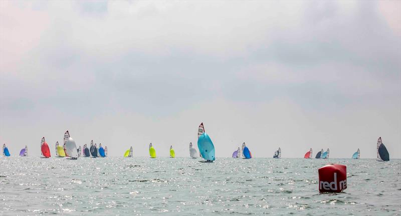 Noble Marine 2022 UK Musto Skiff National Championship day 3 photo copyright Tim Olin / www.olinphoto.co.uk taken at Eastbourne Sovereign Sailing Club and featuring the Musto Skiff class