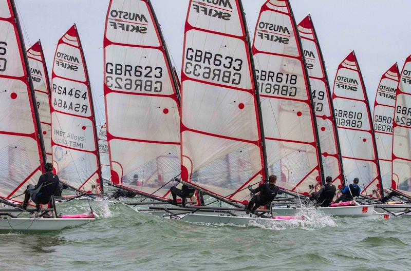 Noble Marine 2022 UK Musto Skiff National Championship photo copyright Tim Olin / www.olinphoto.co.uk taken at Eastbourne Sovereign Sailing Club and featuring the Musto Skiff class