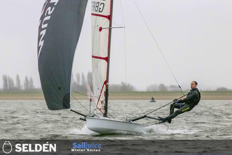 Sam Pascoe takes second in the GJW Direct Bloody Mary 2023 - part of the Seldén SailJuice Winter Series - photo © Tim Olin / www.olinphoto.co.uk