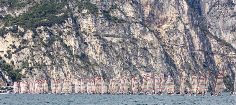 Start line at the 2015 Musto Skiff Worlds - photo © Tim Olin / www.olinphoto.co.uk