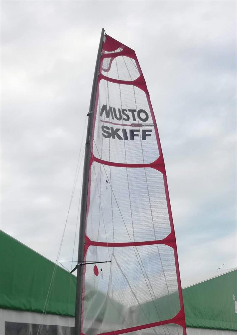 The new mainsail for the Musto Skiff photo copyright IMSCA taken at  and featuring the Musto Skiff class