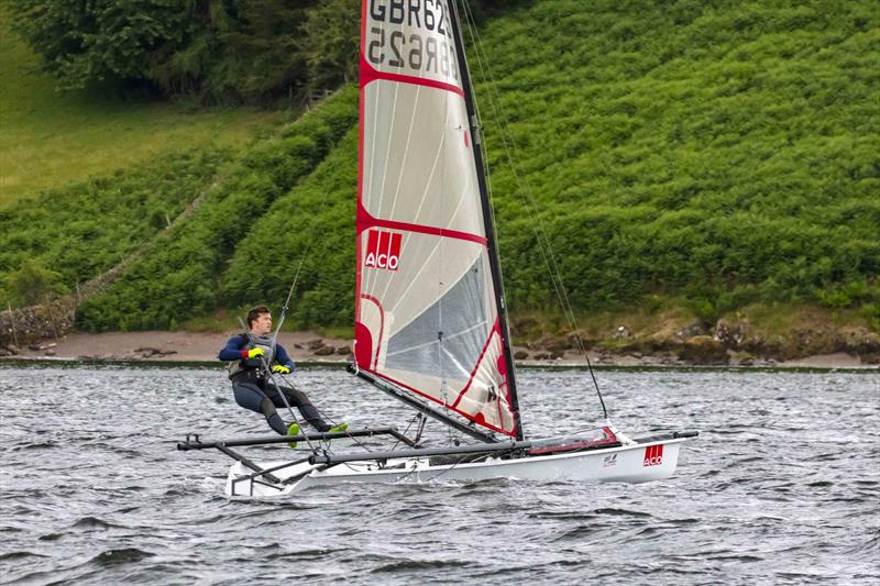 Mike Mathews finishes 2nd overall in the 61st Lord Birkett Memorial Trophy at Ullswater  photo copyright Tim Olin / www.olinphoto.co.uk taken at Ullswater Yacht Club and featuring the Musto Skiff class