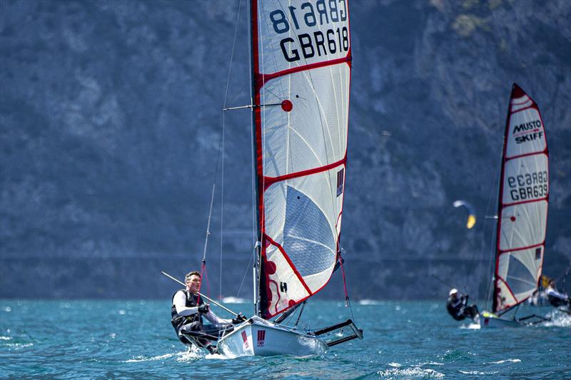 2023 ACO 12th Musto Skiff World Championships, day 2 photo copyright Annamaria Rami taken at Circolo Vela Torbole and featuring the Musto Skiff class