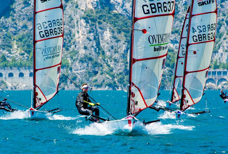 2023 ACO 12th Musto Skiff World Championships, day 2 photo copyright Annamaria Rami taken at Circolo Vela Torbole and featuring the Musto Skiff class