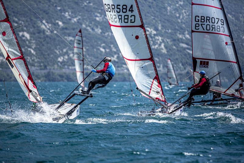 2023 ACO 12th Musto Skiff World Championships, day 2 photo copyright Annamaria Rami taken at Circolo Vela Torbole and featuring the Musto Skiff class