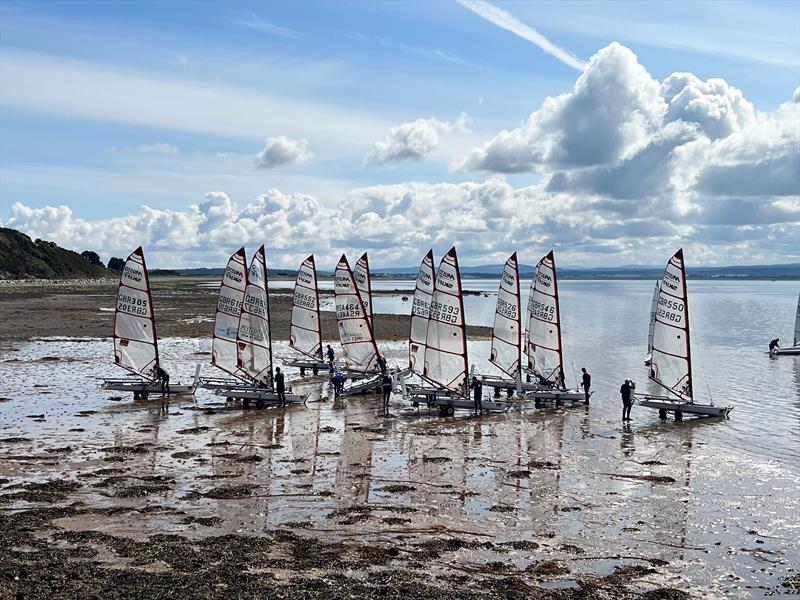 Musto Skiffs launching at Chanonry SC 2023 Open Dinghy Regatta photo copyright Natalie Hilton taken at Chanonry Sailing Club and featuring the Musto Skiff class