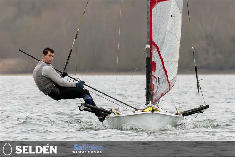 Grafham Grand Prix - Dan Vincent in his Musto Skiff photo copyright Tim Olin / www.olinphoto.co.uk taken at Grafham Water Sailing Club and featuring the Musto Skiff class