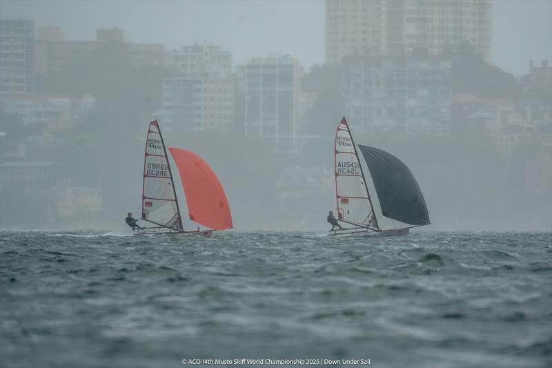 ACO 14th Musto Skiff World Championship 2025, Sydney, Australia Day 4 photo copyright Tidal Media Australia for Down Under Sail taken at Woollahra Sailing Club and featuring the Musto Skiff class
