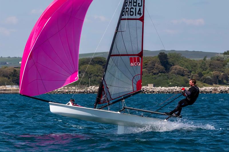 Ben Clegg, Castle Cove Open 2025  photo copyright Tim Olin / www.olinphoto.co.uk taken at Castle Cove Sailing Club and featuring the Musto Skiff class