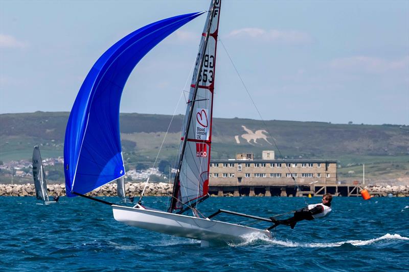 Sam Barker, Castle Cove Open 2025  photo copyright Tim Olin / www.olinphoto.co.uk taken at Castle Cove Sailing Club and featuring the Musto Skiff class