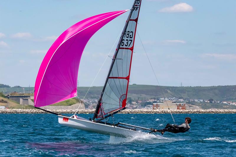 Eddie Bridle, Castle Cove Open 2025  photo copyright Tim Olin / www.olinphoto.co.uk taken at Castle Cove Sailing Club and featuring the Musto Skiff class
