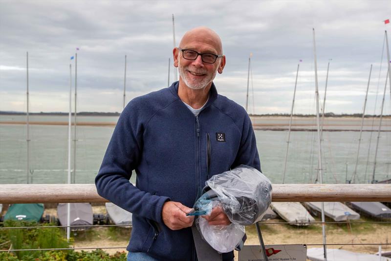 1st Grand Master Richard Smith at the 2025 Noble Marine Musto Skiff UK Nationals photo copyright Tim Olin / www.olinphoto.co.uk taken at Hayling Island Sailing Club and featuring the Musto Skiff class