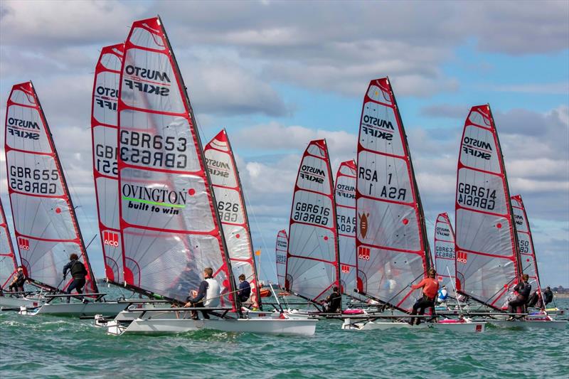 Musto Skiff racing photo copyright Tim Olin / www.olinphoto.co.uk taken at  and featuring the Musto Skiff class
