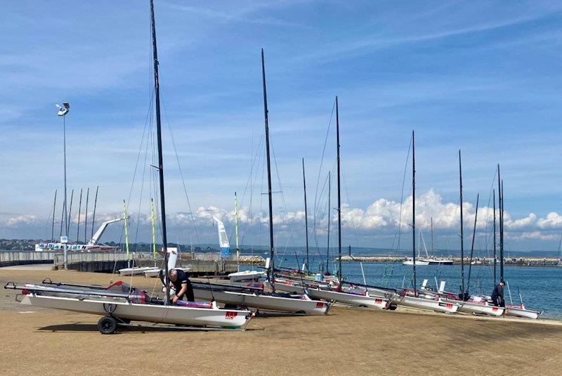 Musto Skiff fleet at the WPNSA Skiff Open - photo © Steve Robson