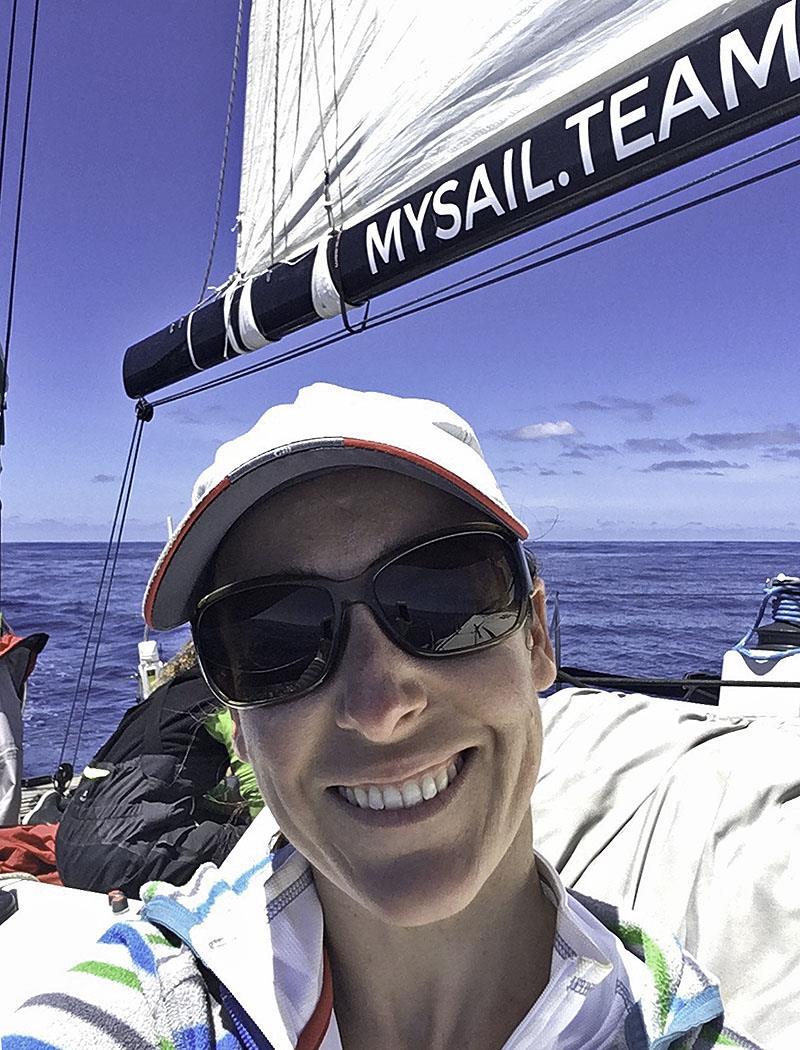 Katie builds her offshore miles and experience delivering a yacht from Hobart to Melbourne after the 2017 Sydney to Hobart Yacht Race photo copyright MySail taken at  and featuring the  class