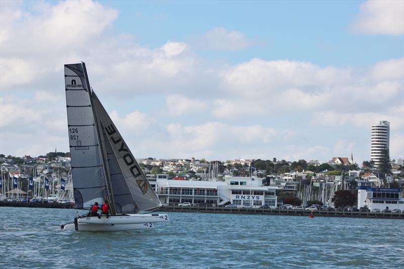 Royal New Zealand Yacht Squadron are running their three week International Foiling Camp in Nacra 20's - photo © RNZYS