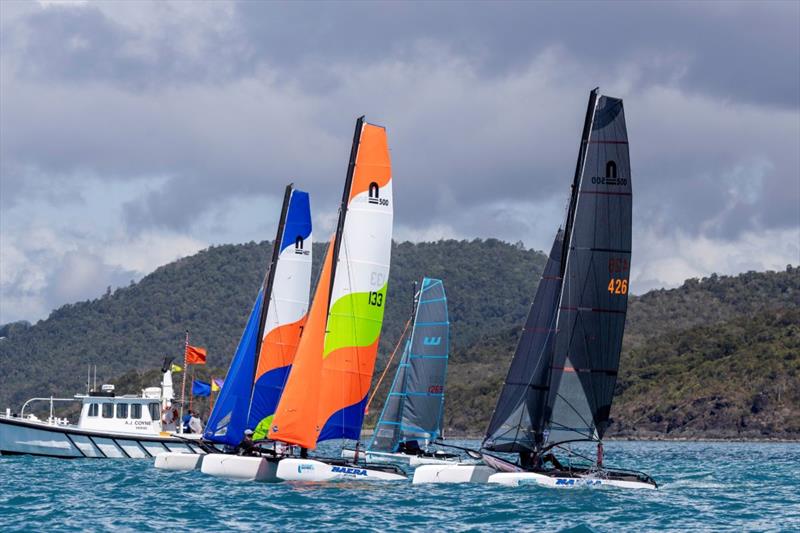 Nacra and Weta start - Jeanneau and 74 Islands Airlie Beach Race Week day 3 - photo © Andrea Francolini / ABRW