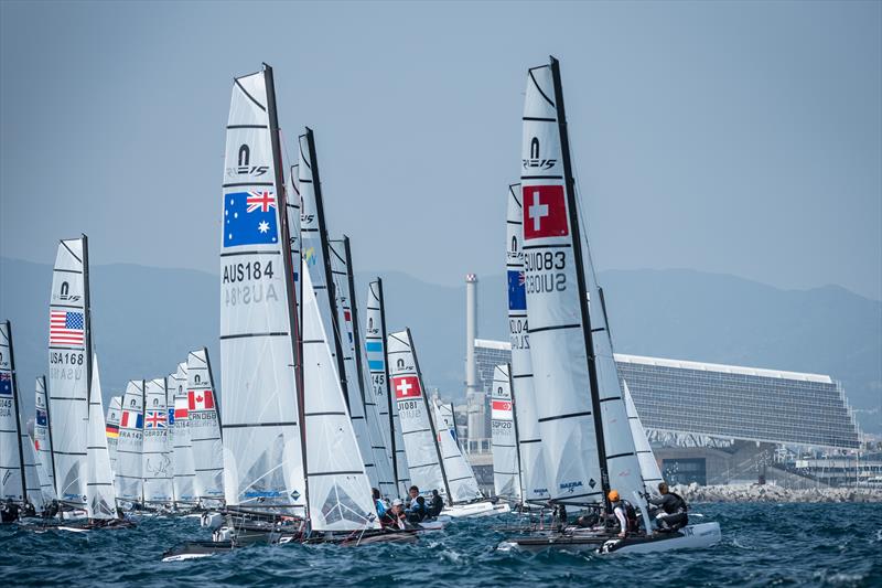 Nacra 15 Worlds in Barcelona photo copyright Laurens Morel / www.saltycolours.com taken at Barcelona International Sailing Center and featuring the Nacra 15 class