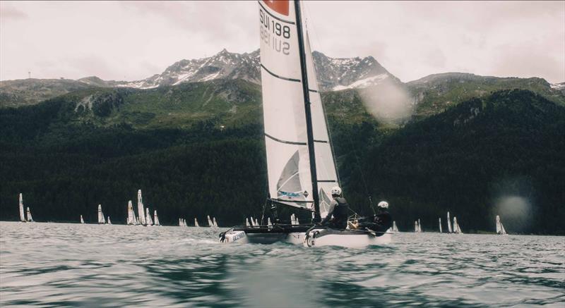 2021 Nacra 15 Europeans photo copyright Guillaume Fischer taken at Segel-Club St. Moritz and featuring the Nacra 15 class