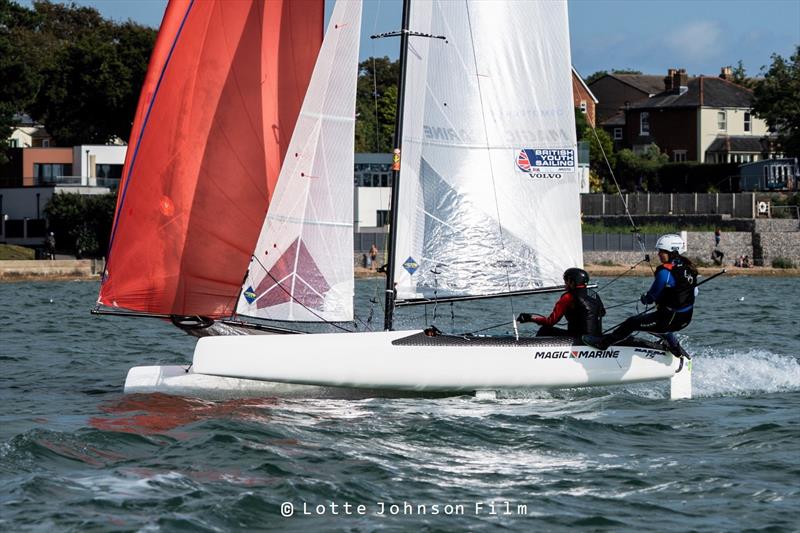 2021 Nacra 15 UK Nationals at Weston photo copyright Lotte Johnson / www.lottejohnson.com taken at Weston Sailing Club and featuring the Nacra 15 class