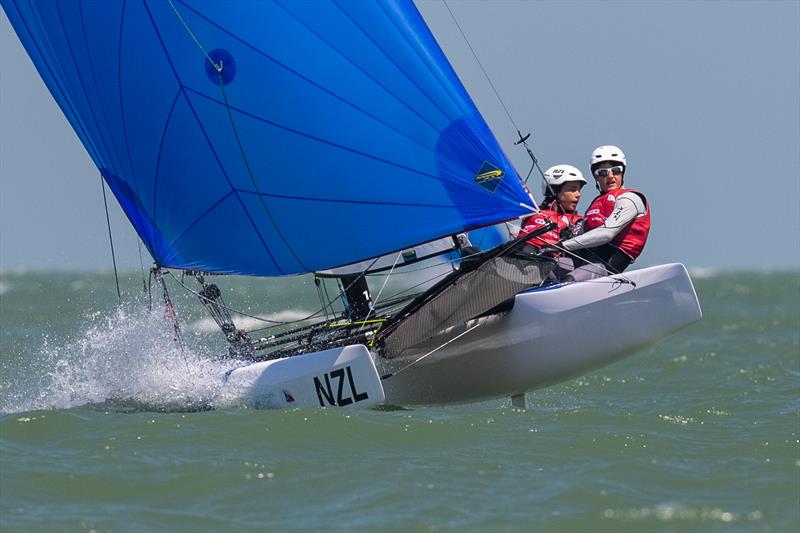 Greta Stewart, Tom Fyfe - NZL - Day 4 - Youth Sailing World Championships - Corpus Christi, Texas, USA  - photo © Jen Edney / World Sailing